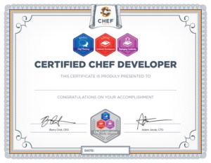 Chef Certified Developer Certificate