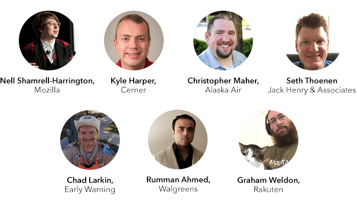 a few of the speakers coming to ChefConf 2020