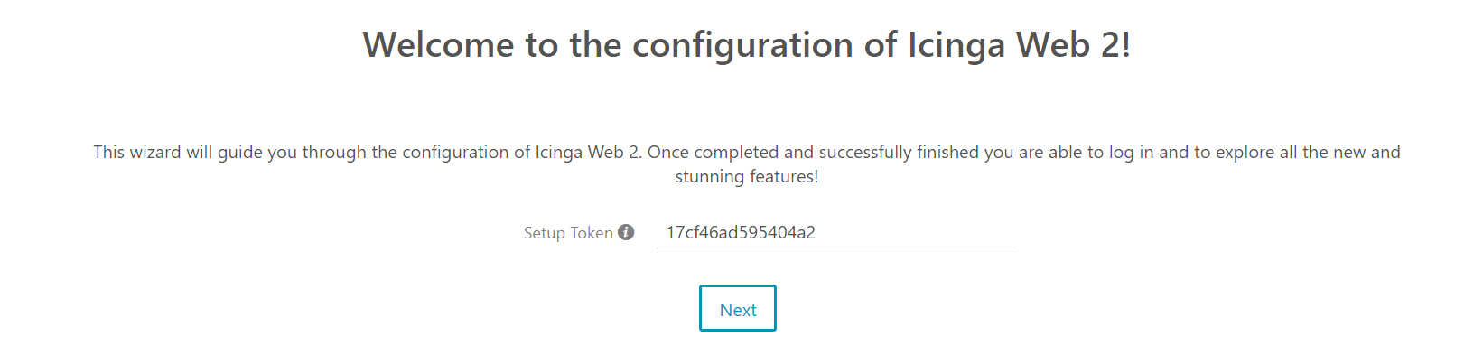 configuration of Icinga Web 2